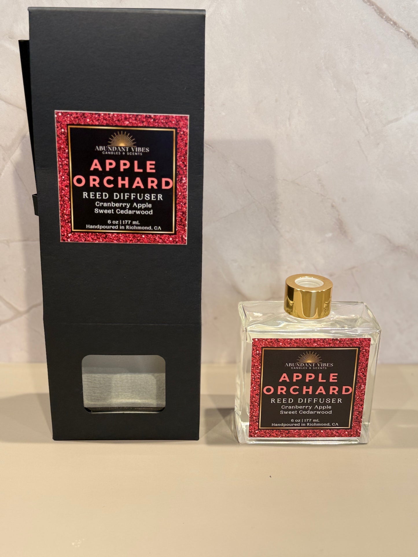 Apple + Cranberry + Cedarwood Reed Diffuser | Apple Orchard