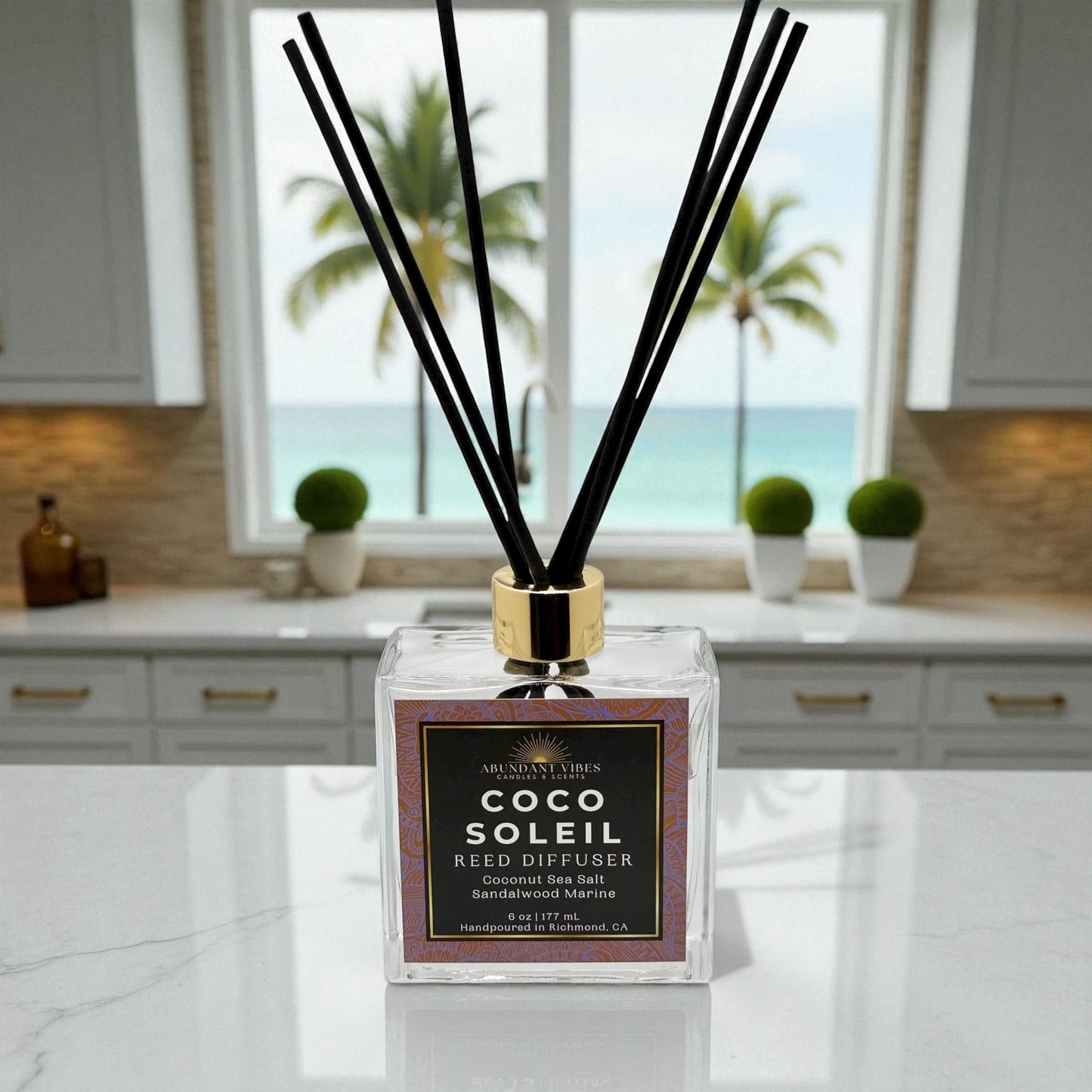 Coconut + Sea Salt + Marine + Sandalwood Reed Diffuser | Coco Soleil