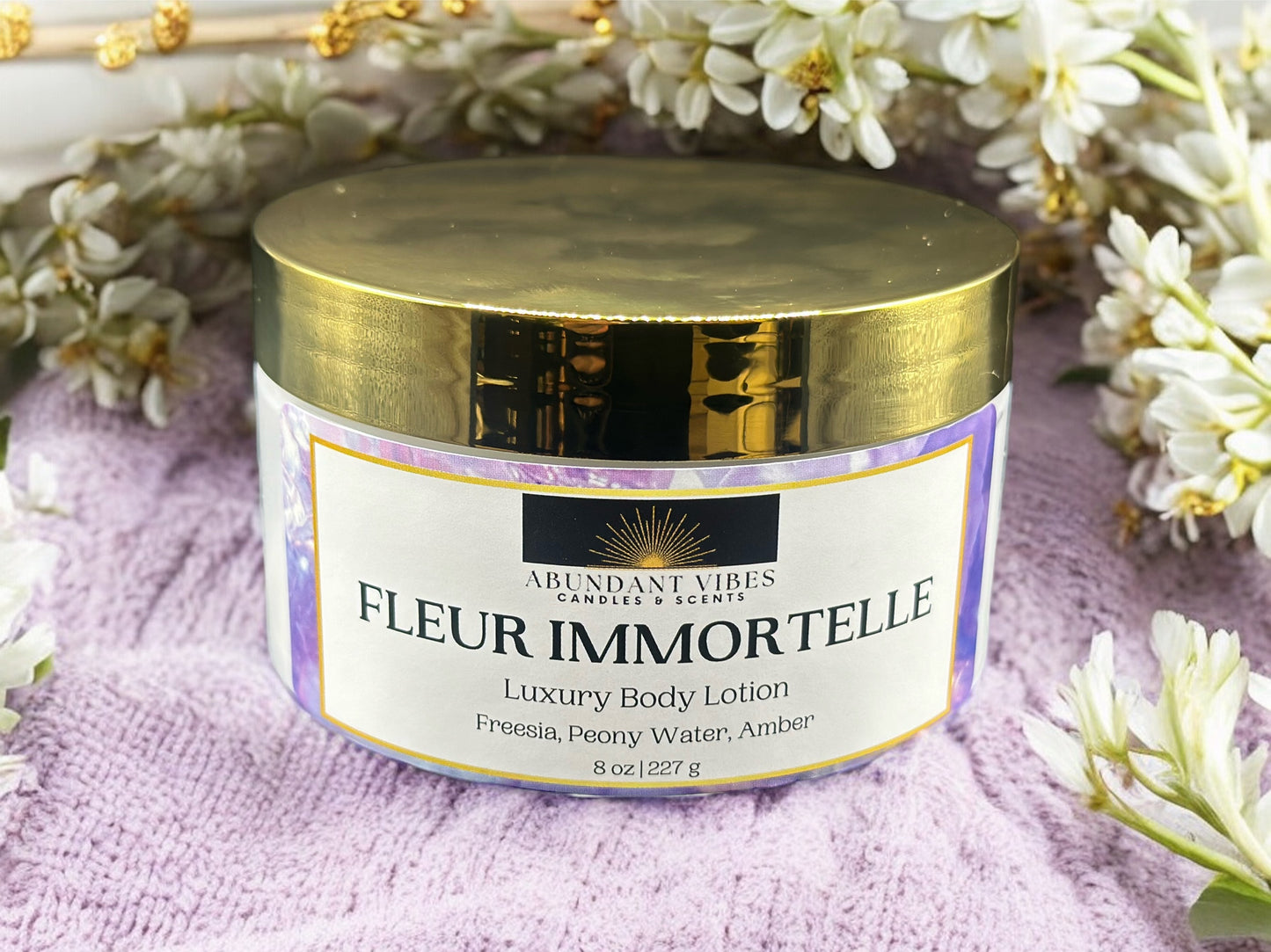 Freesia + Peony + Amber Body Lotion | Fleur Immortelle