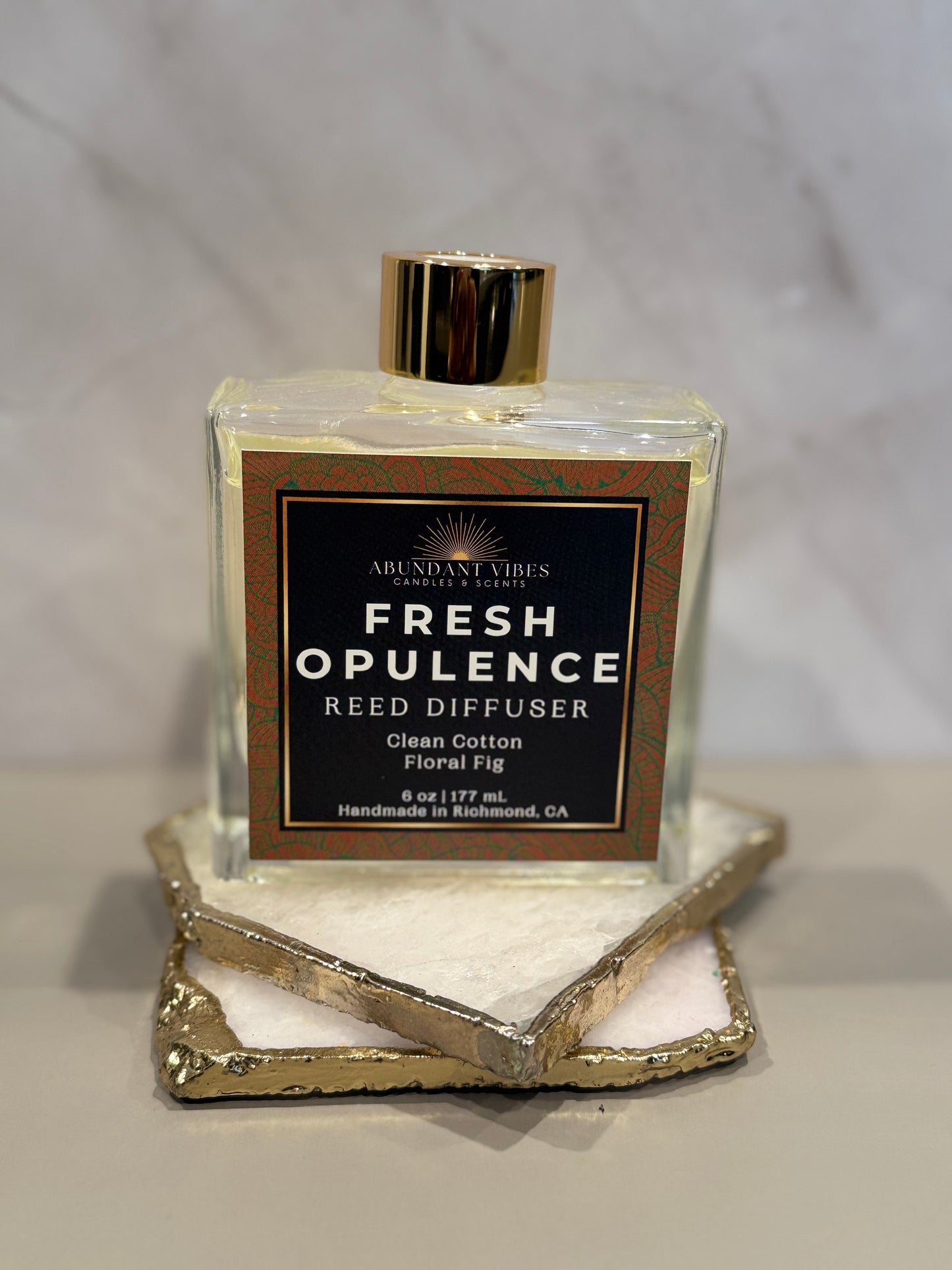 Clean Cotton + Floral Fig Reed Diffuser | Fresh Opulence