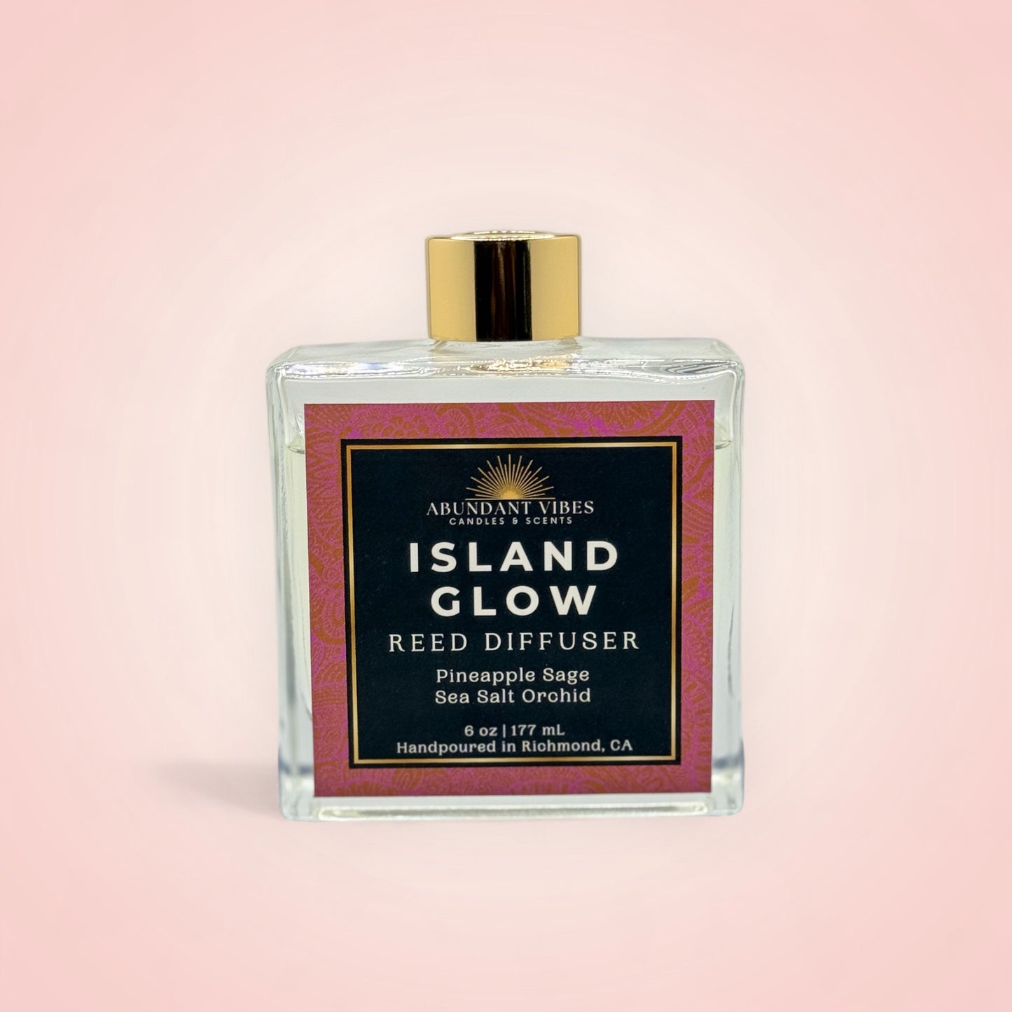 Pineapple Sage + Sea Salt Orchid Reed Diffuser | Island Glow
