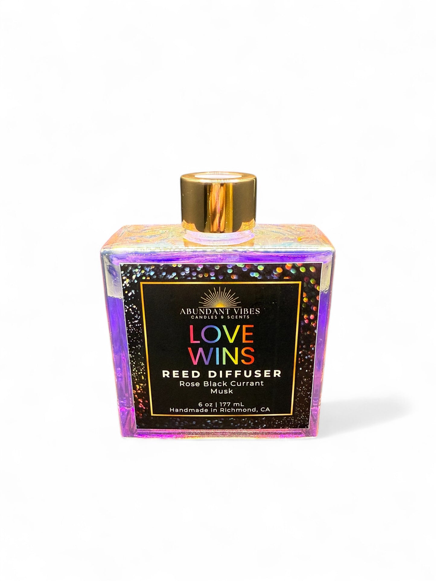 Rose + Black Currant + Musk Reed Diffuser | Love Wins