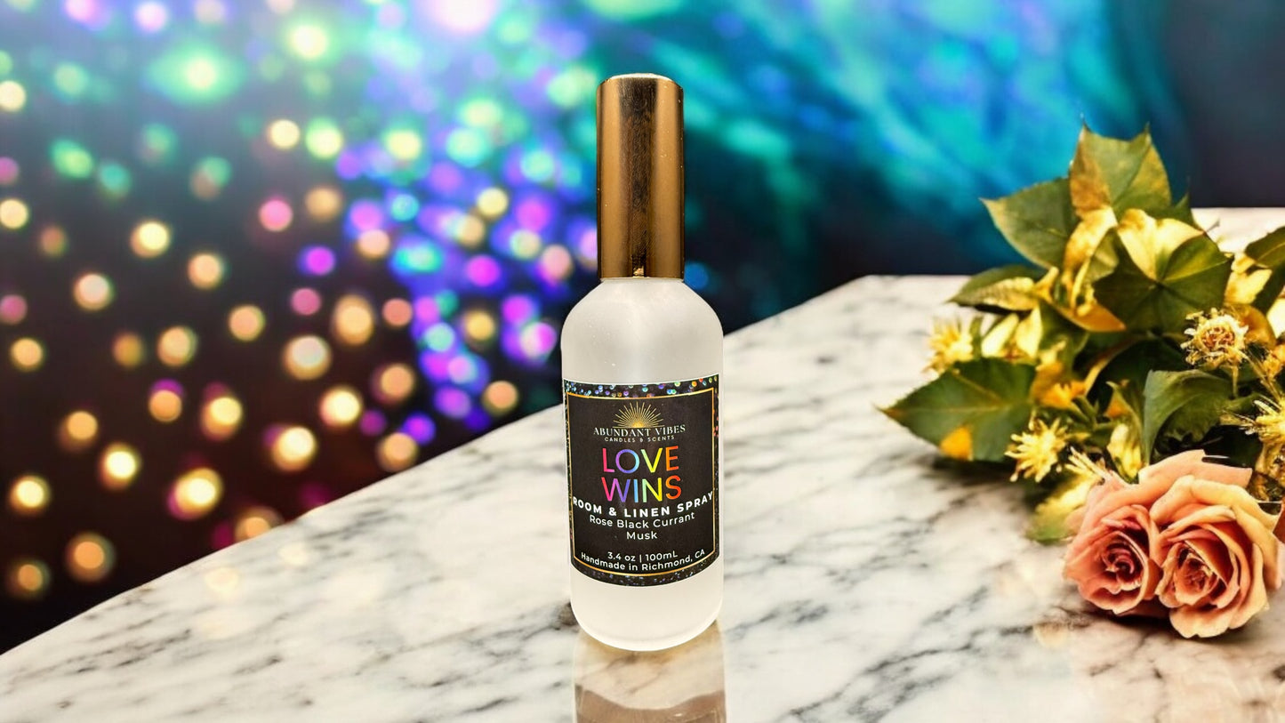 Rose + Black Currant + Musk Room Spray | Love Wins
