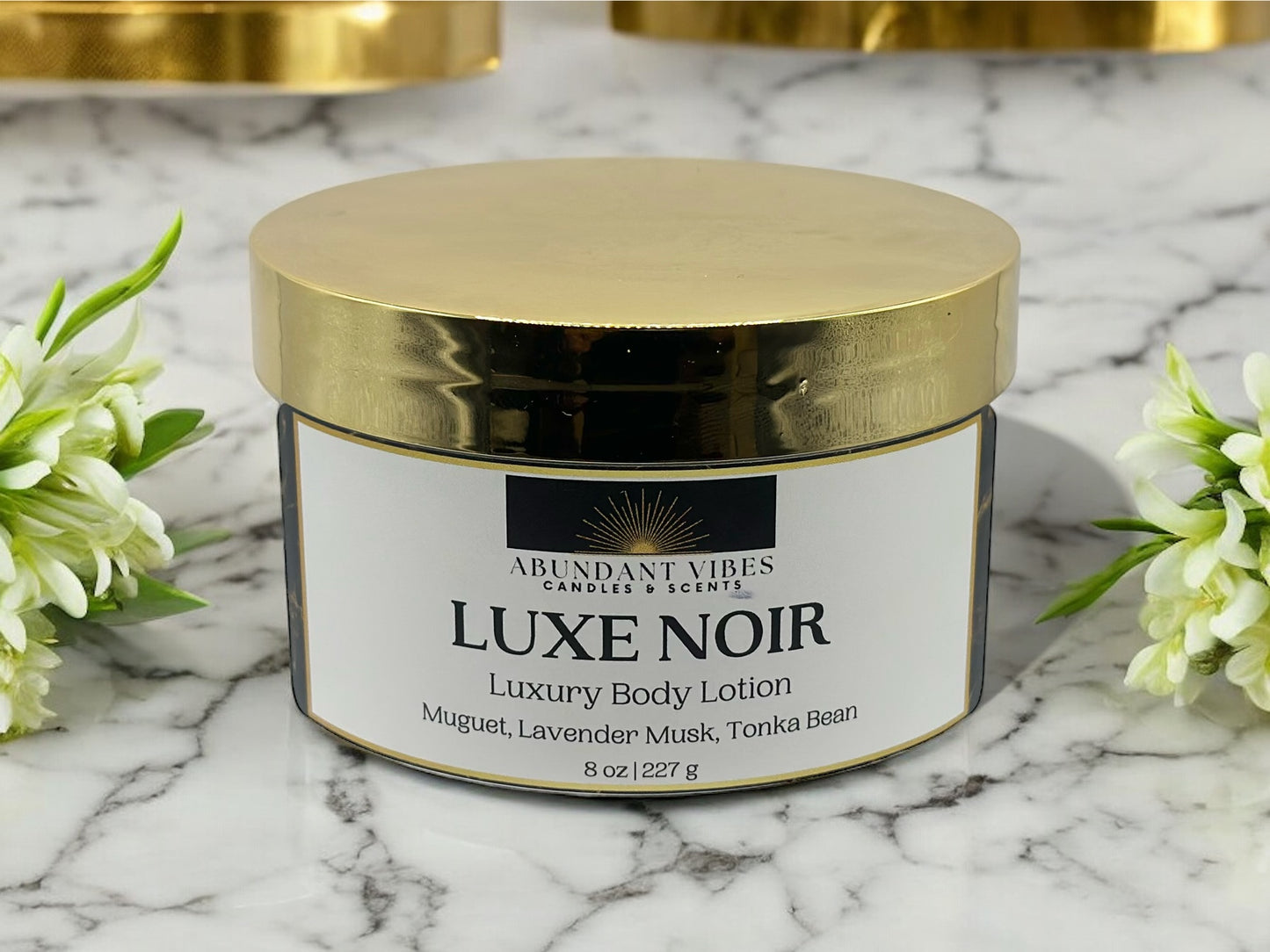 Muguet + Lavender Musk + Tonka Bean | Luxe Noir Body Lotion