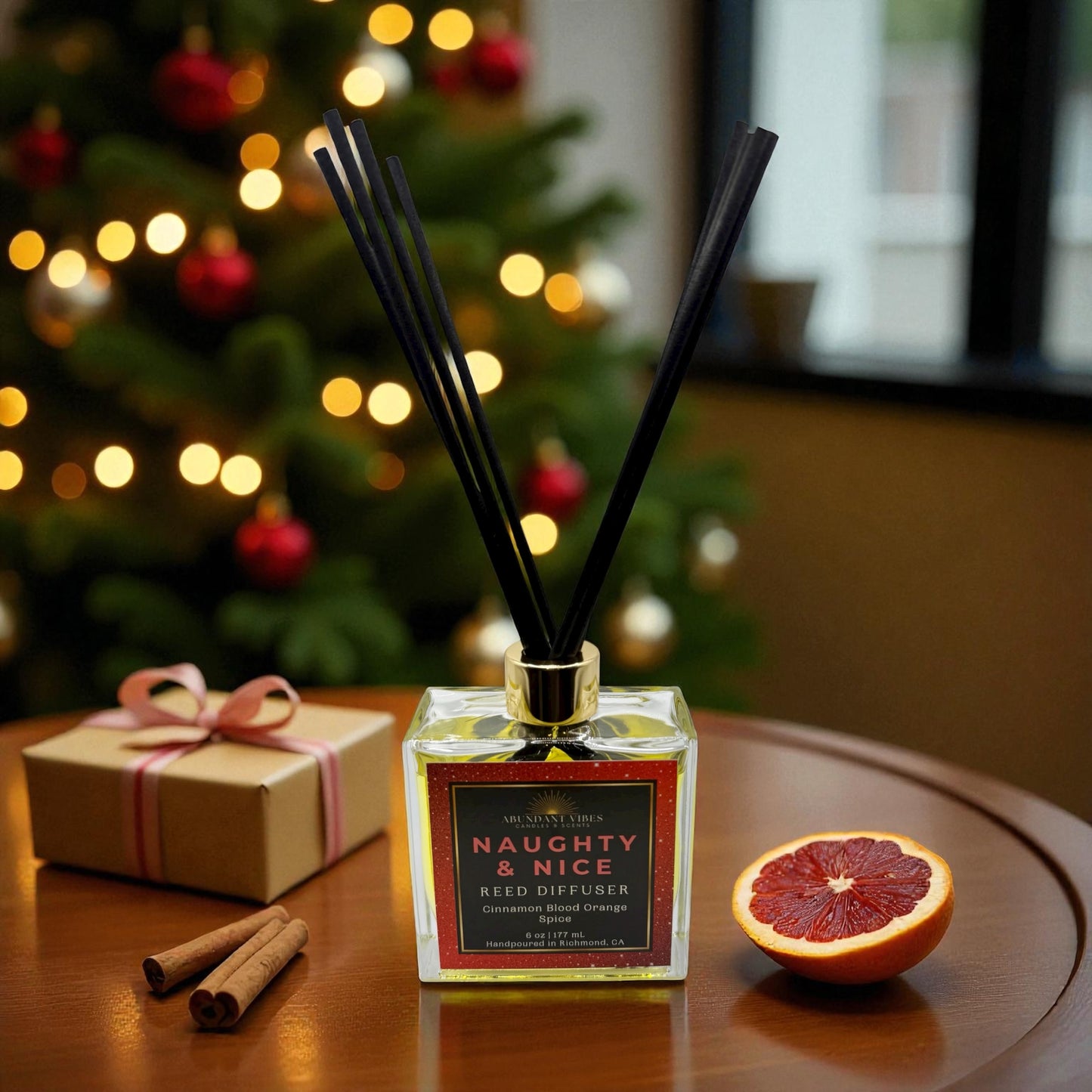 Cinnamon + Orange + Ginger + Spice Reed Diffuser | Naughty & Nice