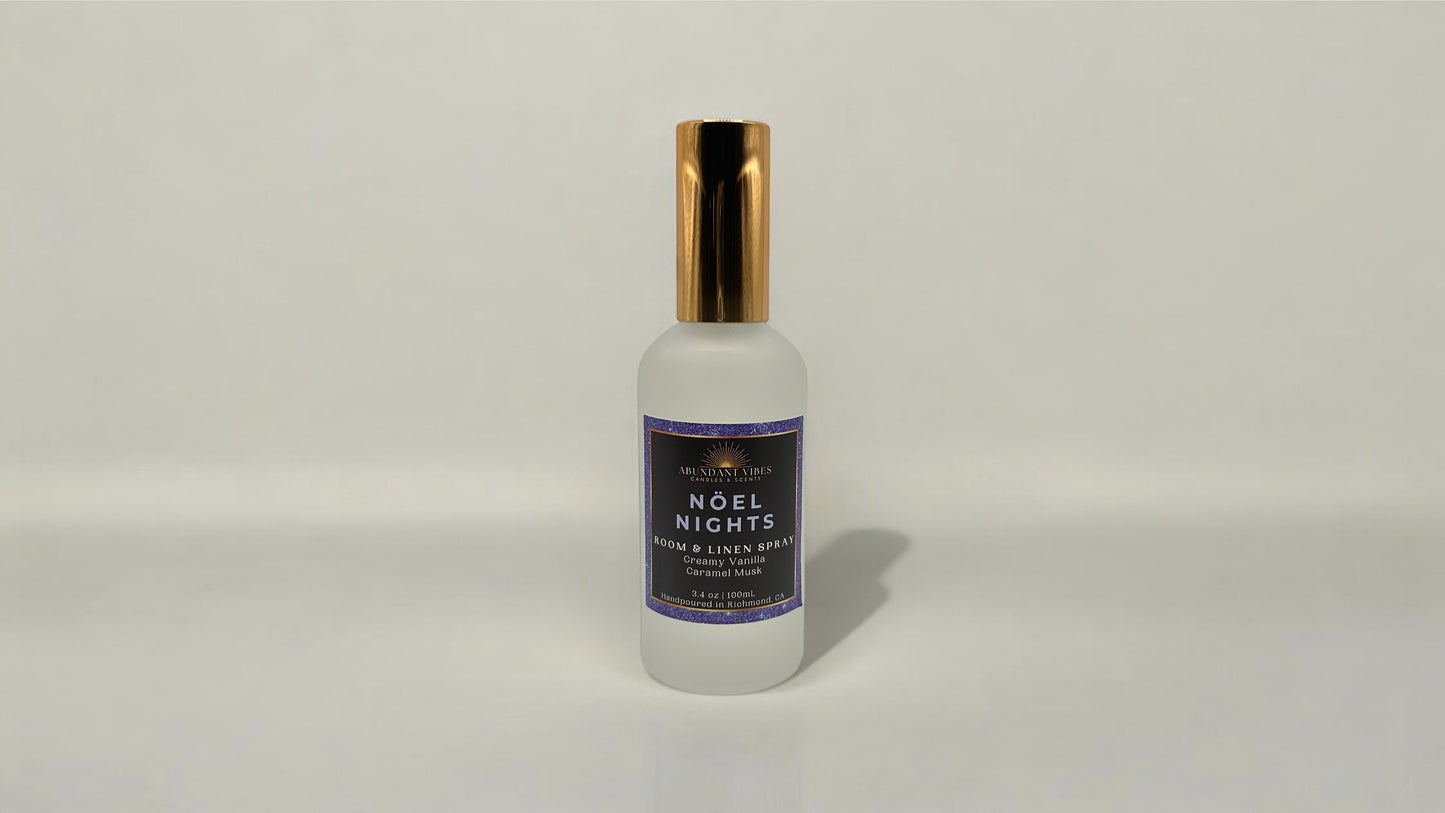 Creamy Vanilla + Caramel + Musk Holiday Room Spray | Noel Nights