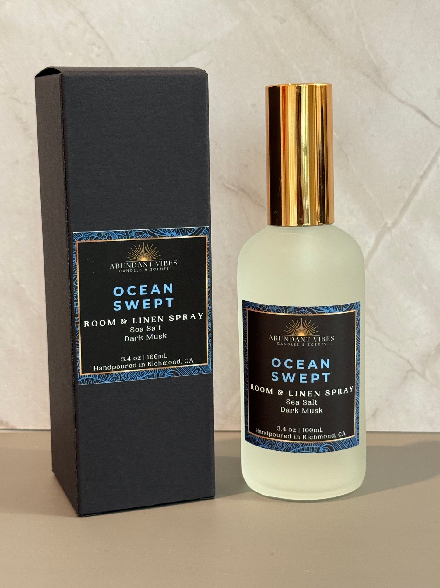 Sea Salt + Dark Musk Room Spray | Ocean Swept