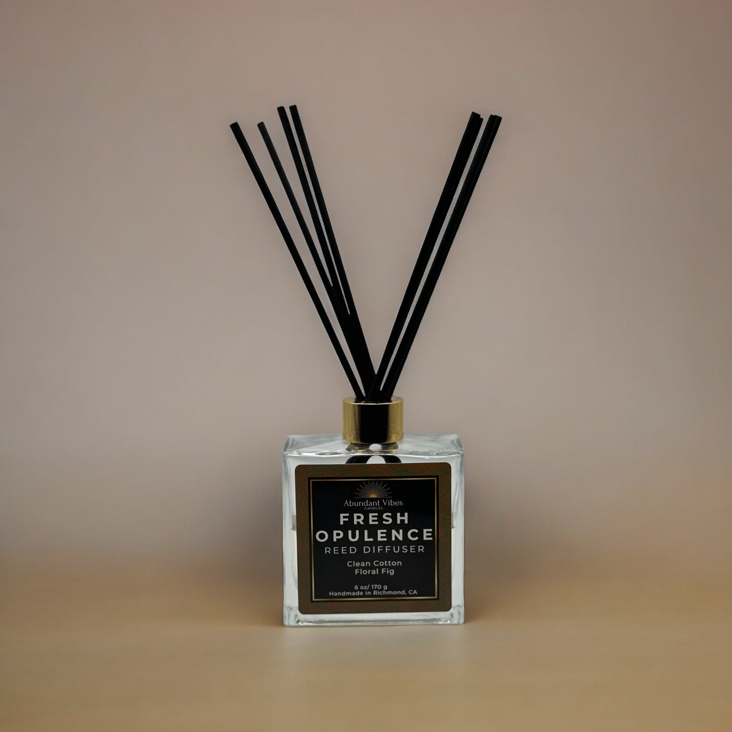 Clean Cotton + Floral Fig Reed Diffuser | Fresh Opulence
