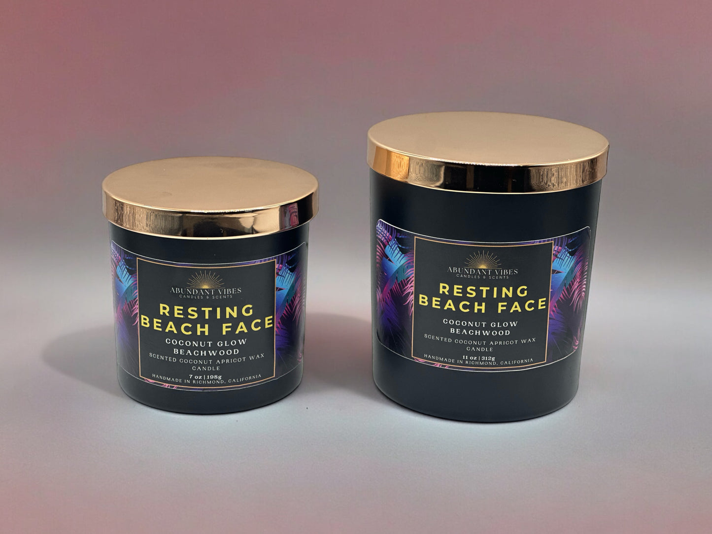 Bergamot + Marine + Coconut + Teakwood Candle | Resting Beach Face | Luxury Coconut Apricot Wax Candle