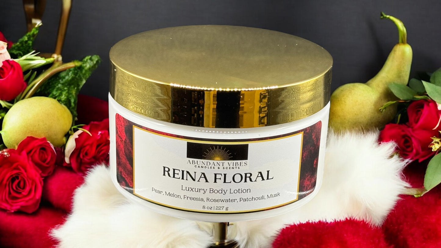 Pear + Melon + Freesia + Rosewater + Patchouli Musk Body Lotion | Reina Floral