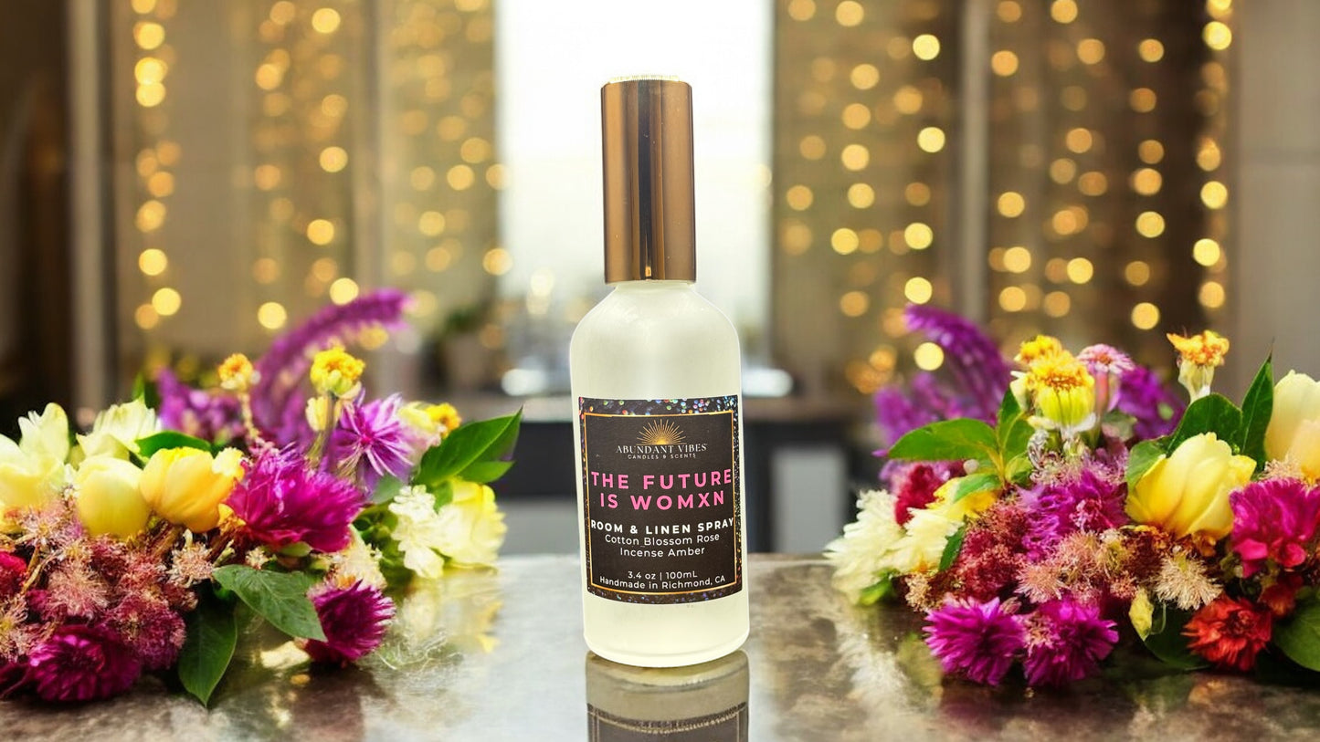 Cotton Blossom + Rose + Incense + Amber Room Spray | The Future is Womxn