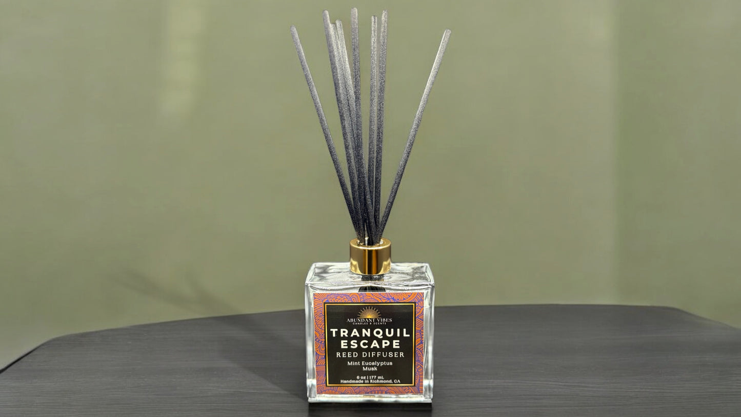 Eucalyptus + Mint + Musk Reed Diffuser | Tranquil Escape