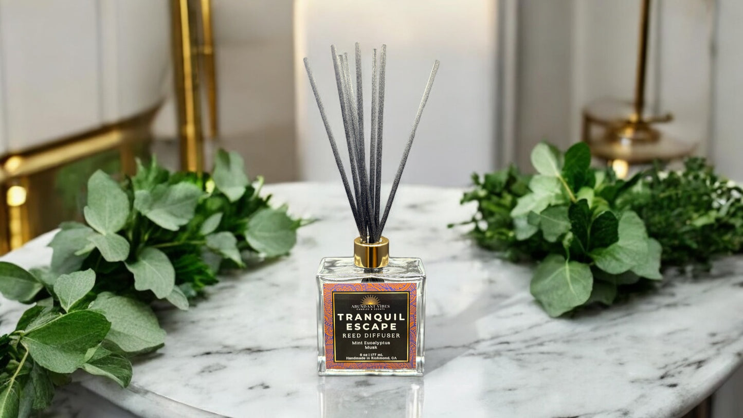 Eucalyptus + Mint + Musk Reed Diffuser | Tranquil Escape