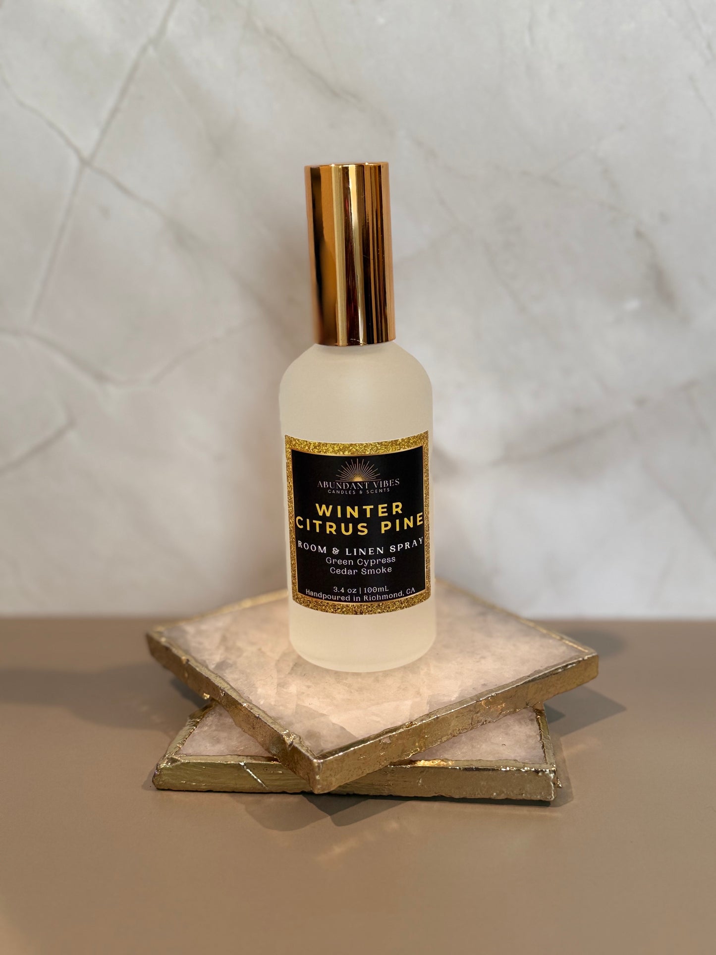 Pine + Cypress + Cedar + Greenery Holiday Room Spray | Winter Citrus Pine