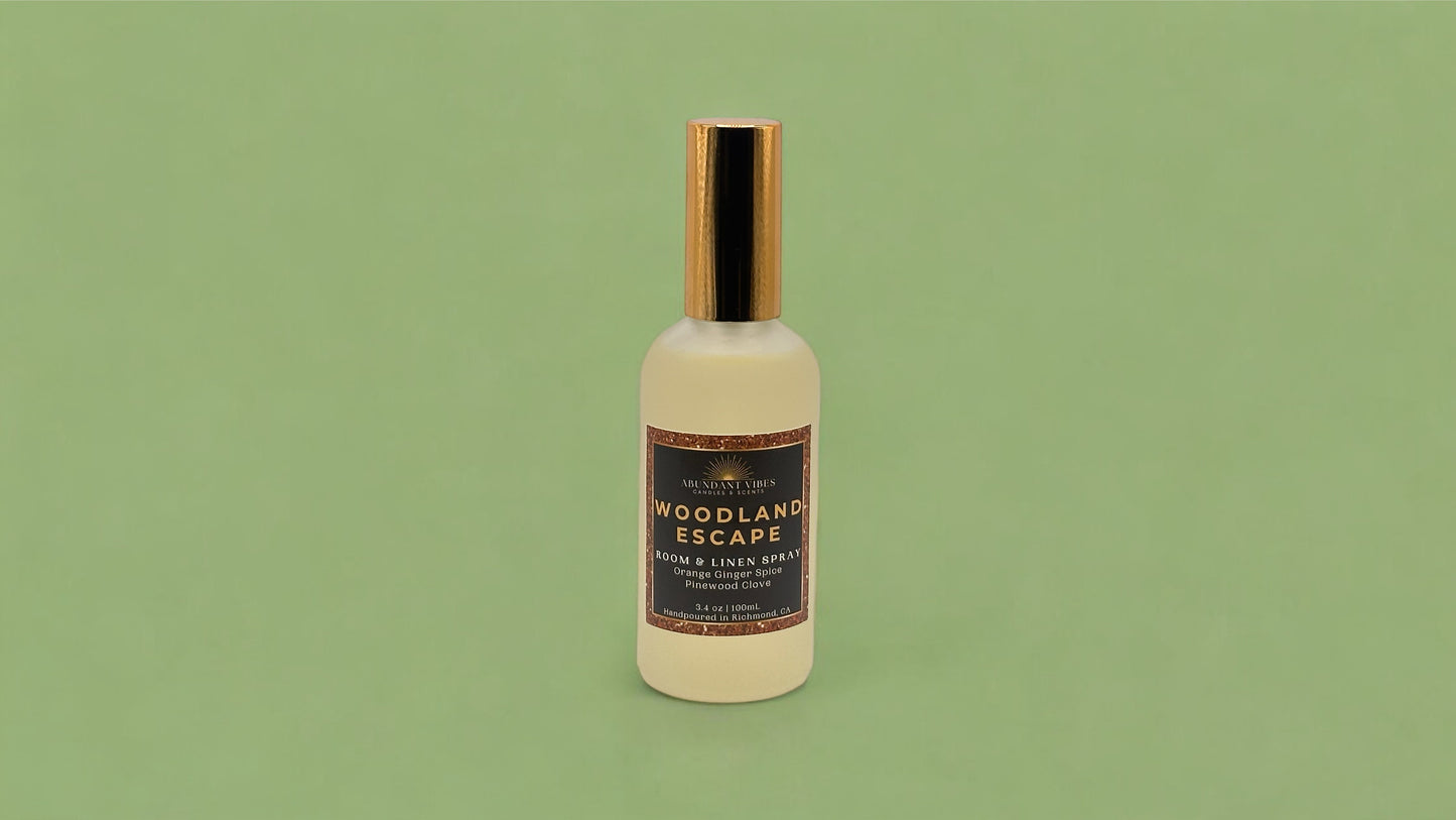 Ginger + Orange + Clove + Pine Holiday Room Spray | Woodland Escape