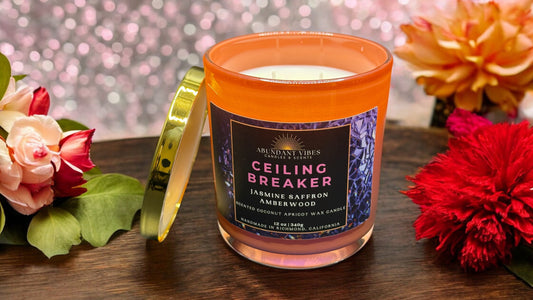 Ceiling Breaker Candle (Jasmine + Saffron + Amberwood)