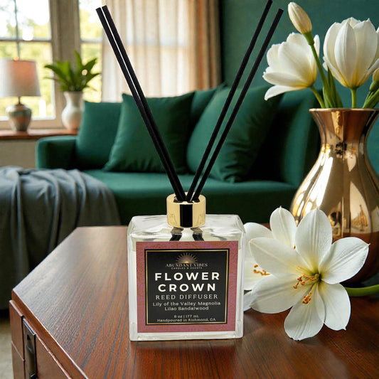 Lily of the Valley + Sandalwood + Lilac Reed Diffuser | Flower Crown