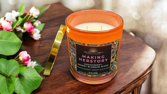 Making Herstory Candle (Lingonberry + Cherry Blossom + Wood)