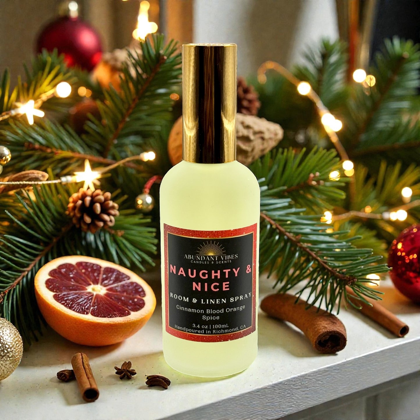 Cinnamon + Orange + Ginger + Spice Room Spray | Naughty & Nice