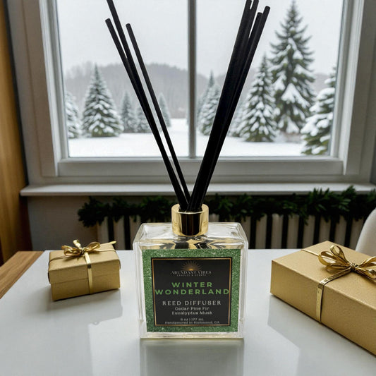 Eucalyptus + Pine + Fir + Cedar Reed Diffuser | Winter Wonderland